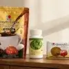 مجموعة منتجات DXN لروتينك اليومي تضم قهوة لينجزي وسبيرولينا وصابون جانوزي في متجر عالم الصحة